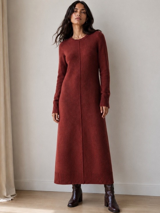 Co Collection Dresses & Skirts - Co Collection Cashmere Midi Sweater Dress XS Rust